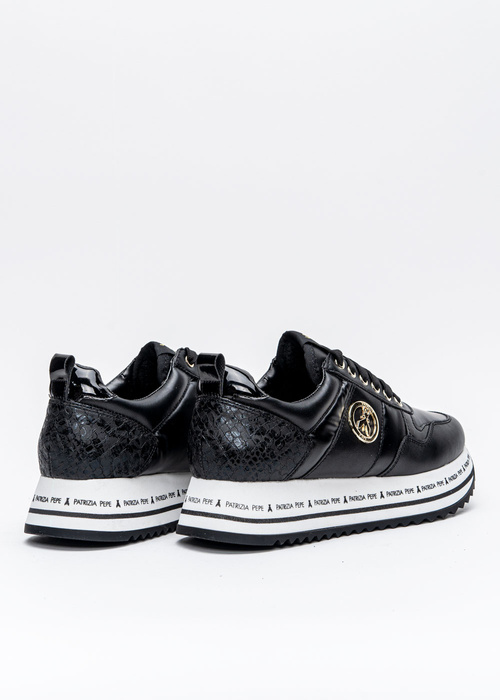 Sneakers Patrizia Pepe Nero/Platino (PPJ637.01)