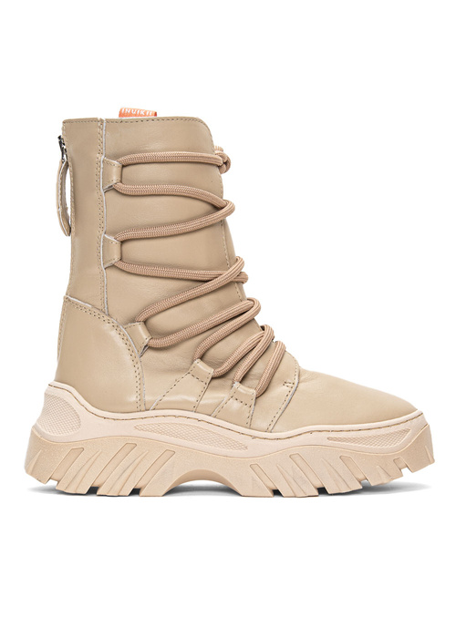 INUIKII Boot Trekking Lace Up Beige (70107-110)