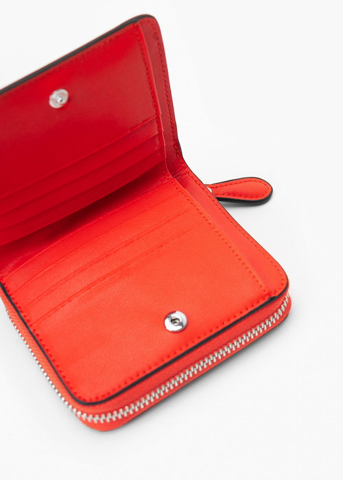 KARL LAGERFELD K/IKONIK 2.0 LEATHER SM ZIPWLT 