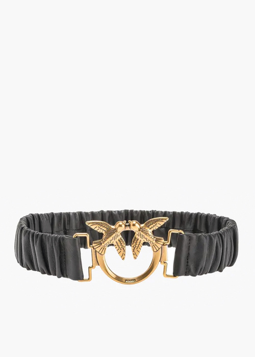 PINKO ONDINA RUFFLE H4 BELT NAPPA