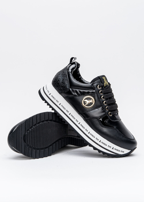 Sneakers Patrizia Pepe Nero/Platino (PPJ637.01)