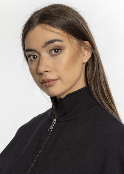 Karl Lagerfeld Logo Tape Zip-Up (211W1802-999)