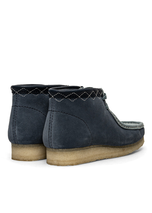 Clarks Boot Wallabee Blue Combi