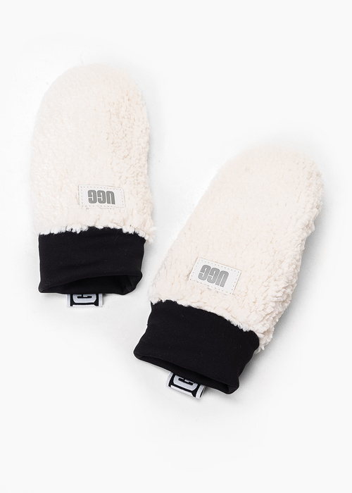 UGG W SHERPA MITTEN W LOGO TAPE