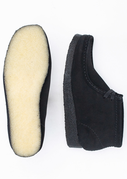 Clarks Wallabee Boot Black Suede (26155521)