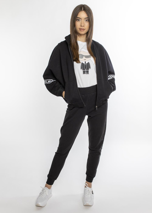 Karl Lagerfeld Logo Tape Zip-Up (211W1802-999)