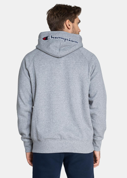 Champion Organic Cotton Blend Half Zip-Up Script Logo Hoodie (216483-EM525)