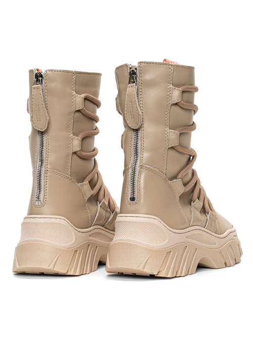 INUIKII Boot Trekking Lace Up Beige (70107-110)