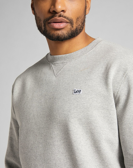 LEE PLAIN CREW SWS GREY MELE 