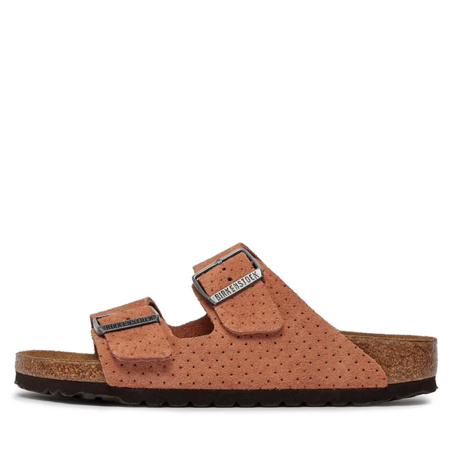 BIRKENSTOCK ARIZONA LEVE DOTTED BURNT ORANGE  