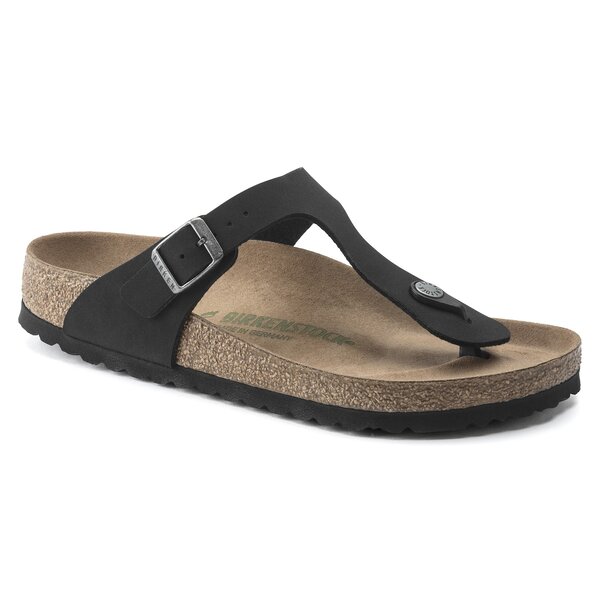 BIRKENSTOCK GIZEH BFBC EARTHY VEGAN BLACK VEG  