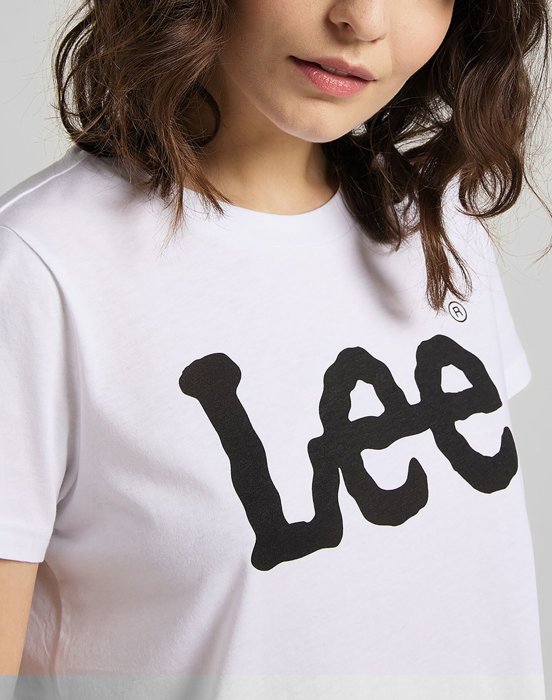 LEE LOGO TEE WHITE 