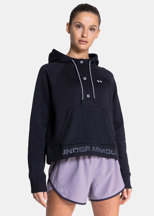 Under Armour Rival Fleece Mesh Hoodie (1365844-001)