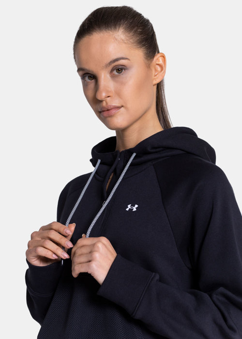 Under Armour Rival Fleece Mesh Hoodie (1365844-001)